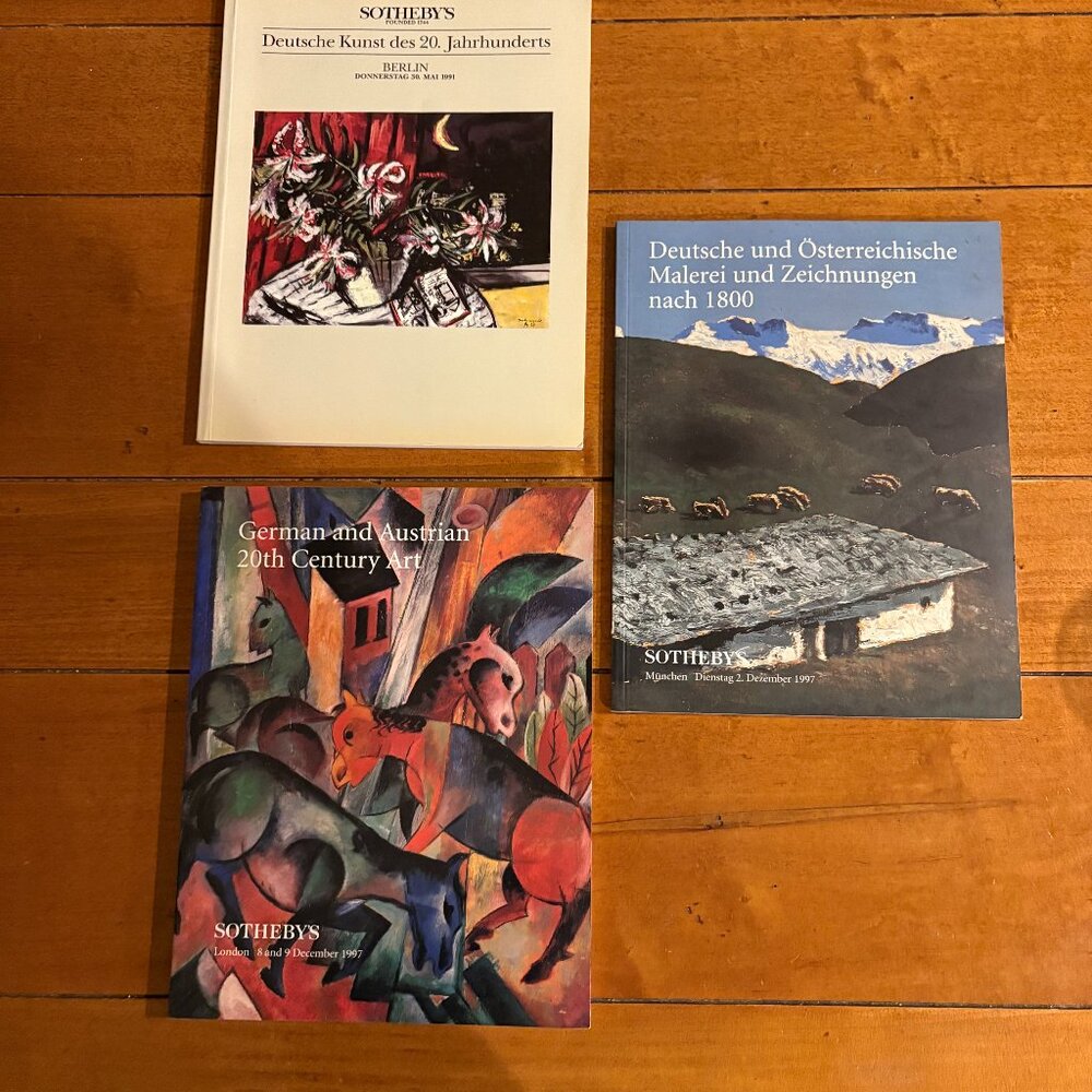 SOTHEBYS Auction Catalogs (3) - German and Austrian Art - Rare & Collectible